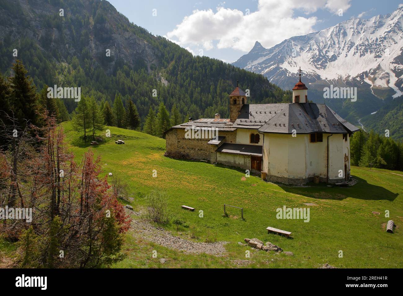 Notre Dame des sanctuary, a church located above Peisey