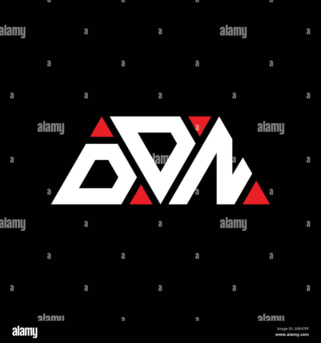 DDN triangle letter logo design with triangle shape. DDN triangle logo ...