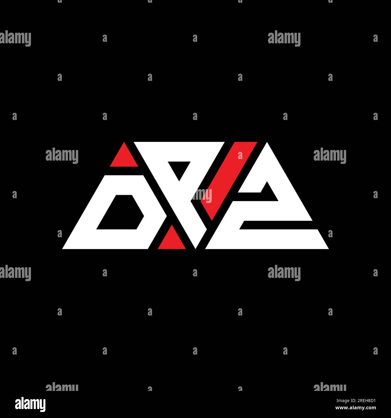 DPZ triangle letter logo design with triangle shape. DPZ triangle logo design monogram. DPZ