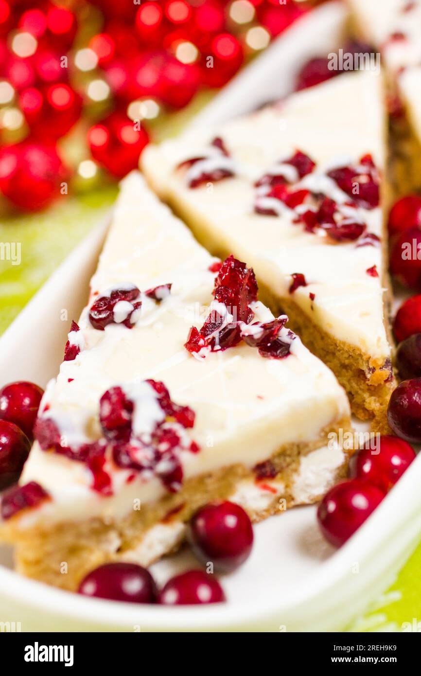 Cranberry bliss bar Stock Photo Alamy