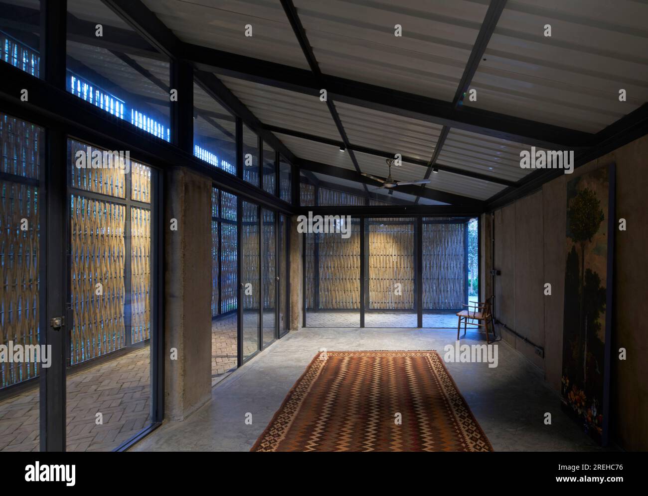 Interior view. Farm8, New Delhi, India. Architect: Studio array , 2023 ...