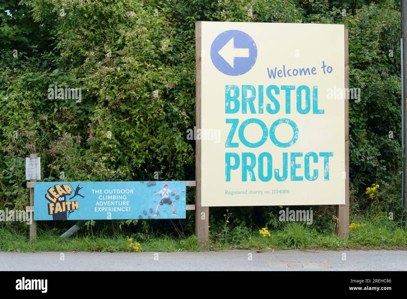 New signage for the Bristol Zoo Project, formerly Wild Place Stock
