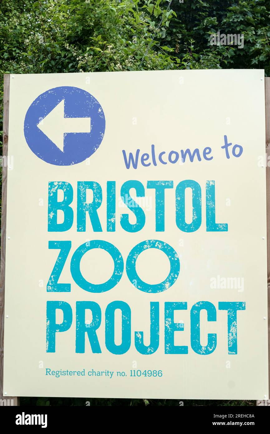 New signage for the Bristol Zoo Project, formerly Wild Place Stock