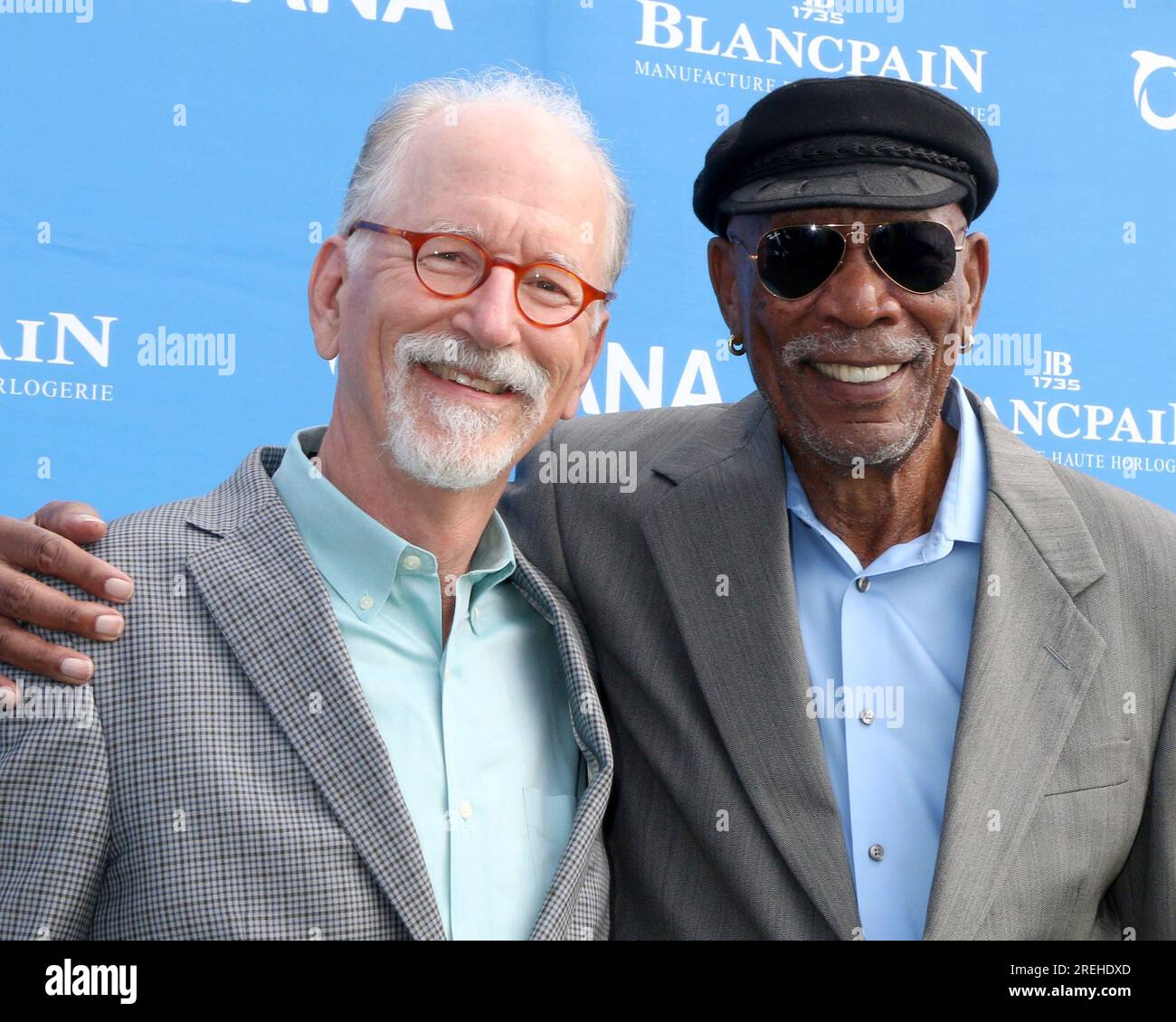 dana-point-ca-22nd-july-2023-andy-sharpless-morgan-freeman-at