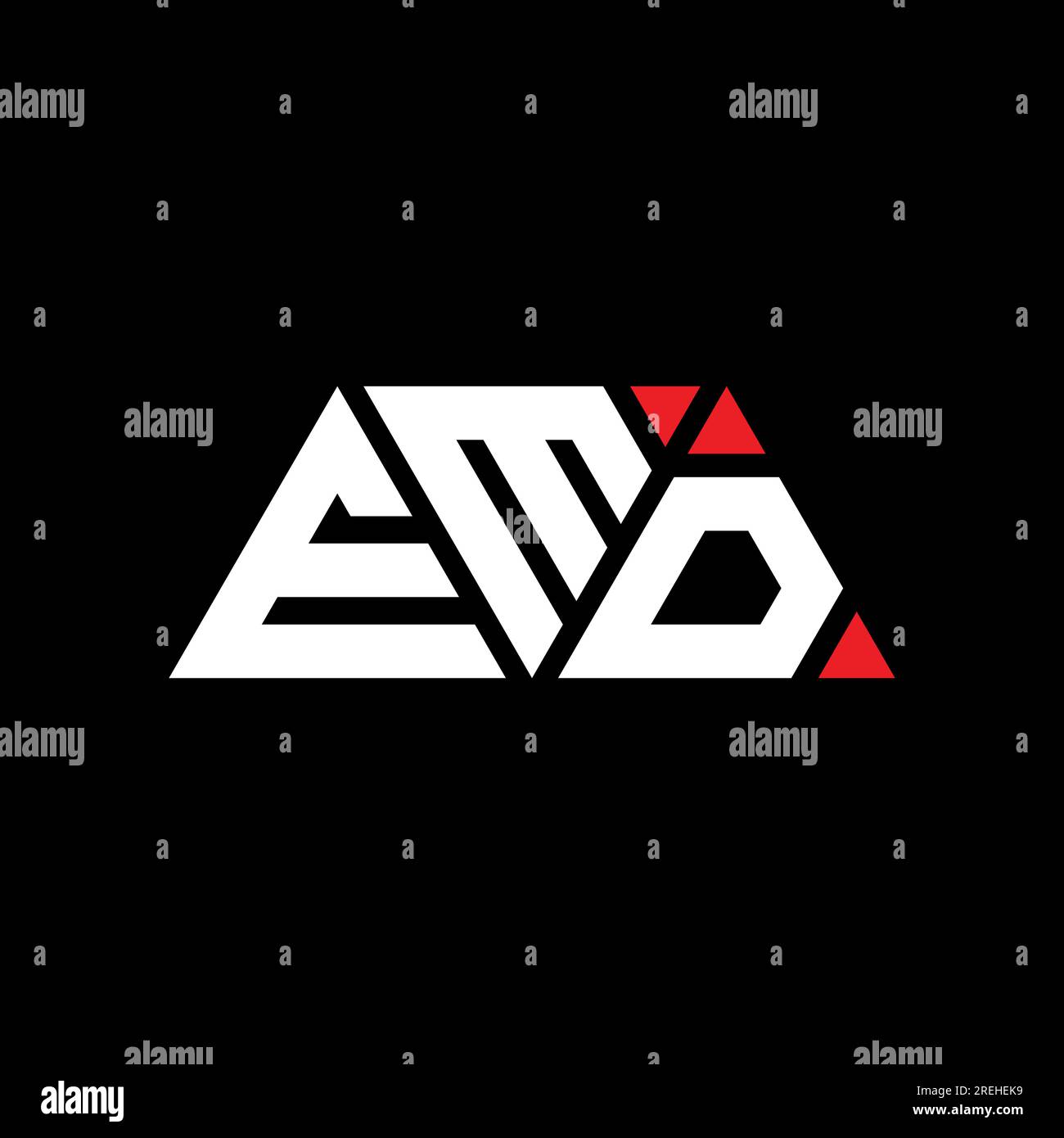 EMD triangle letter logo design with triangle shape. EMD triangle logo ...