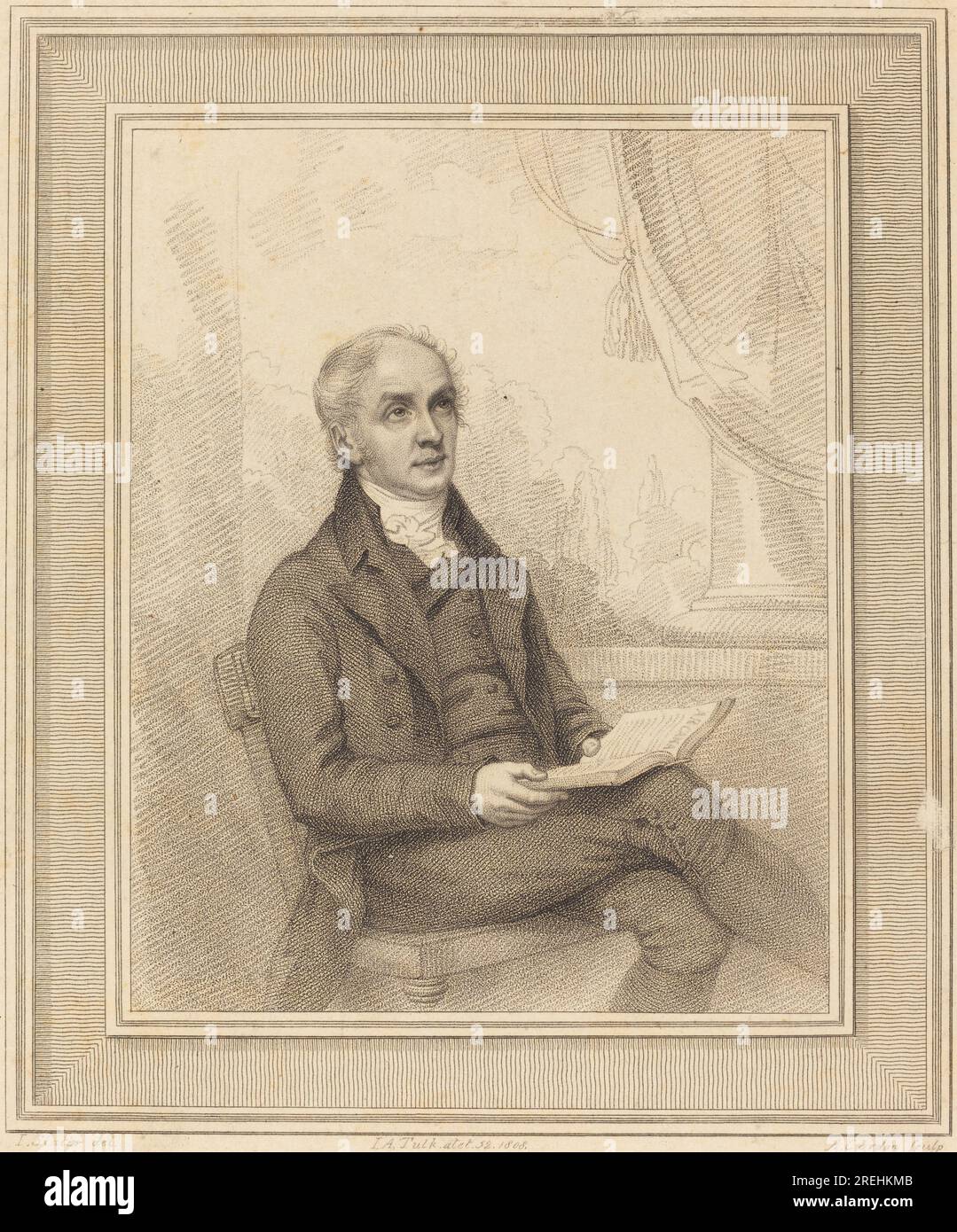 'Anthony Cardon after Joseph Slater, John Augustus Tulk, 1808, stipple engraving and etching, Rosenwald Collection, 1980.45.1741' Stock Photo