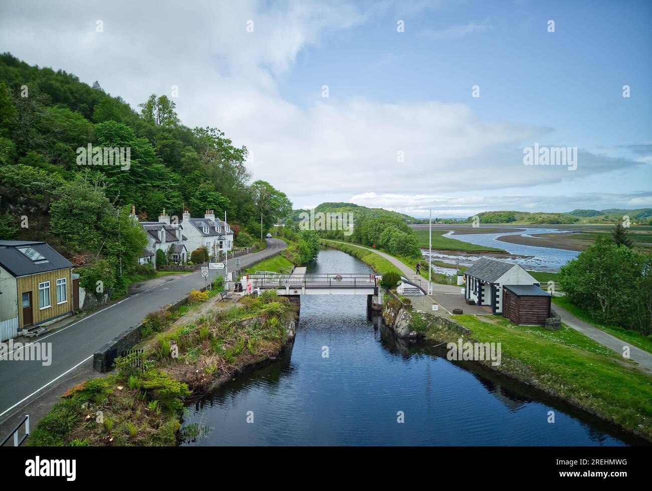 Bellanoch Canal Swing Bridge, Crinan Canal and Moine Mhor National