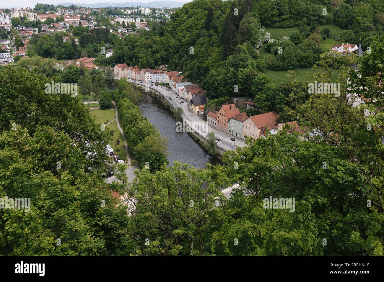 Three Rivers Merge The place where three rivers merge. The view from the mountain on the ...