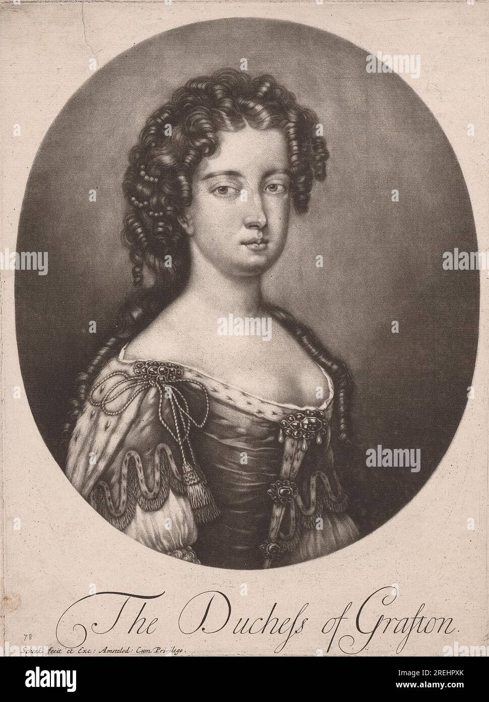 The Duchess of Grafton by Peter Schenk the Elder Stock Photo Alamy
