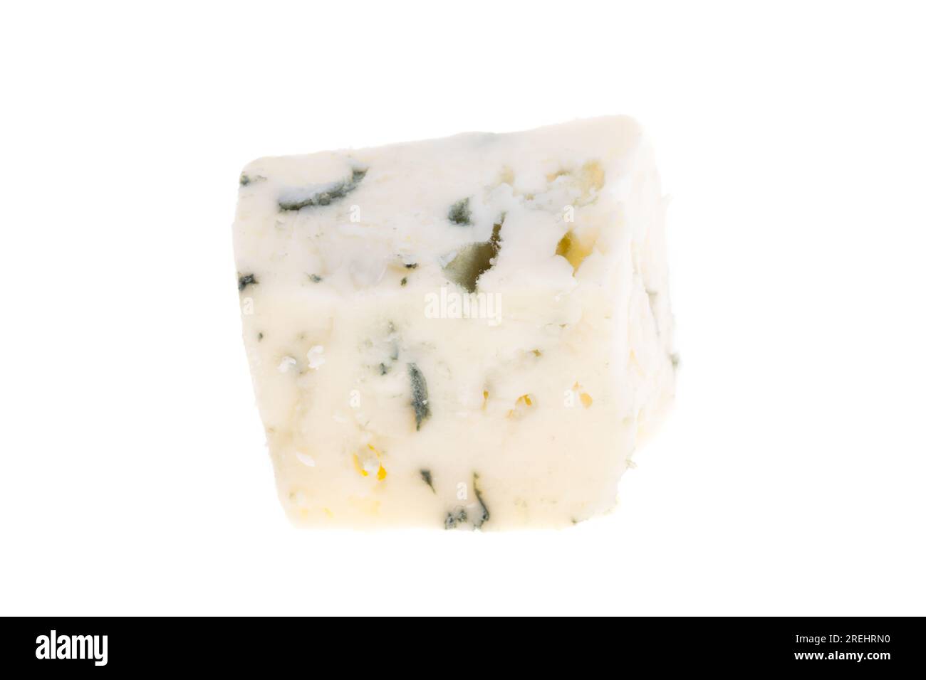 blue cheese cubes isolated on white background Stock Photo - Alamy