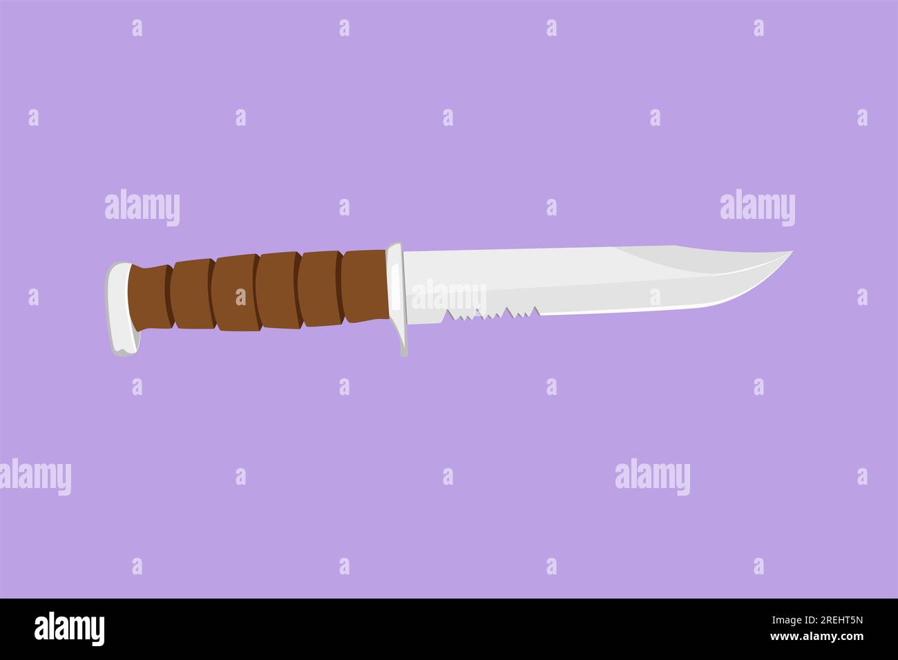 Character flat drawing corps knife logotype, label, flyer, sticker