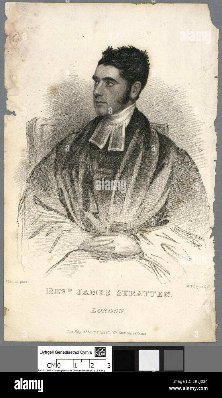 James Stratten, London 1824 by William Thomas Fry Stock Photo