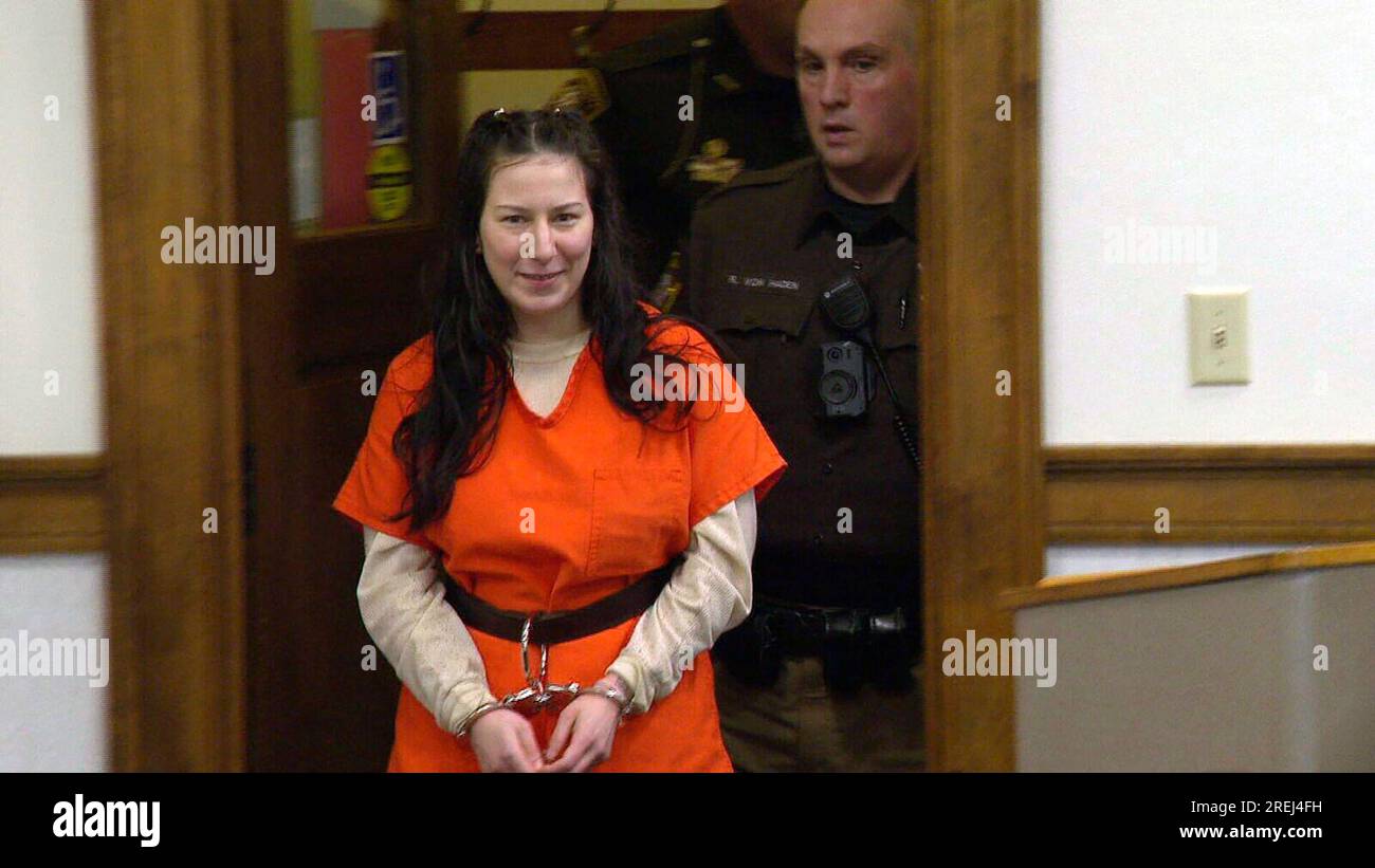 FILE Taylor Schabusiness returns to a Brown County courtroom after attacking her attorney