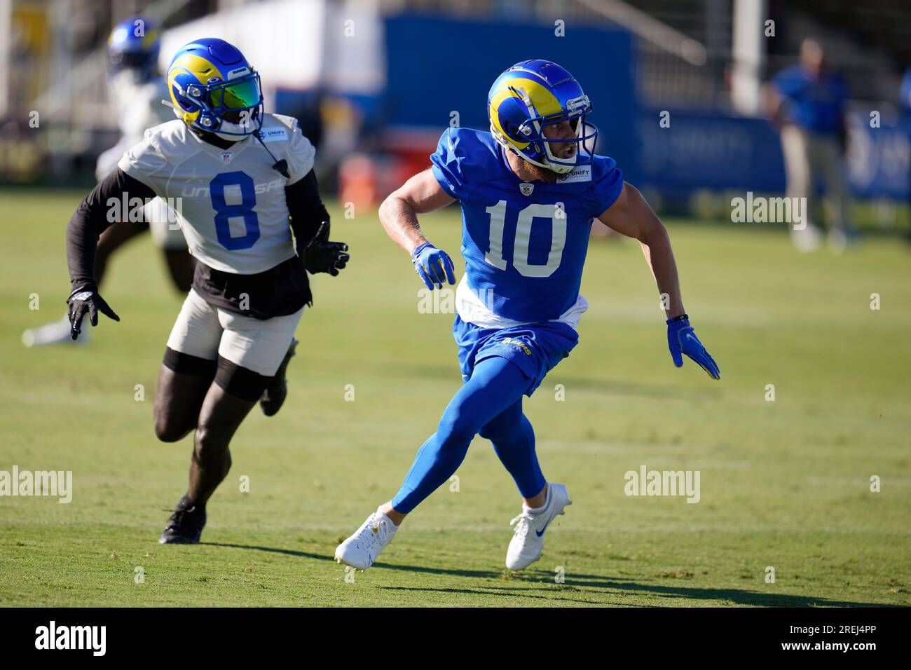 Los Angeles Rams wide receiver Cooper Kupp (10) runs a route as