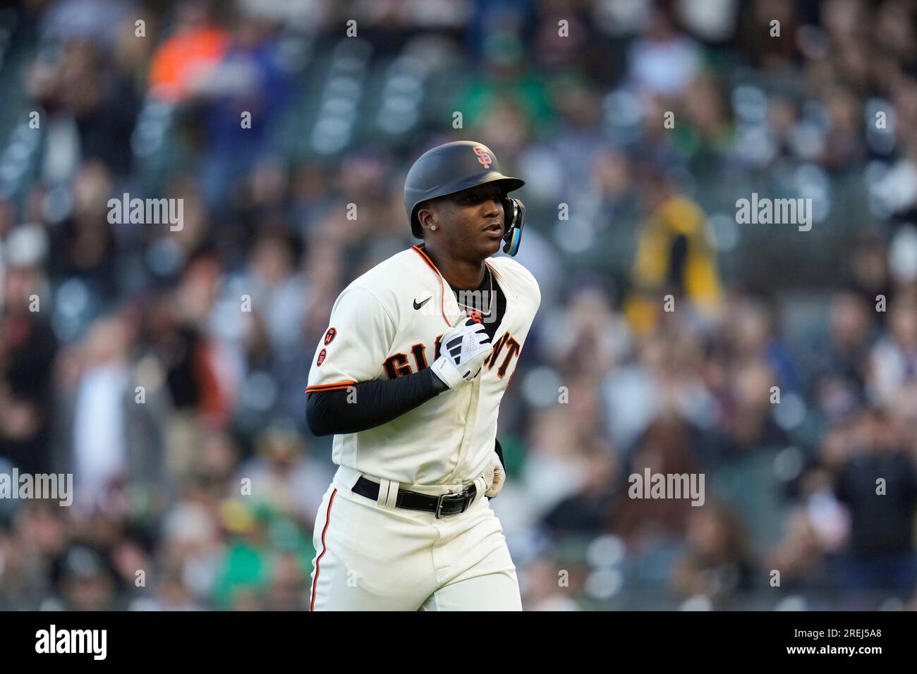 San Francisco Giants' Marco Luciano during a baseball game against