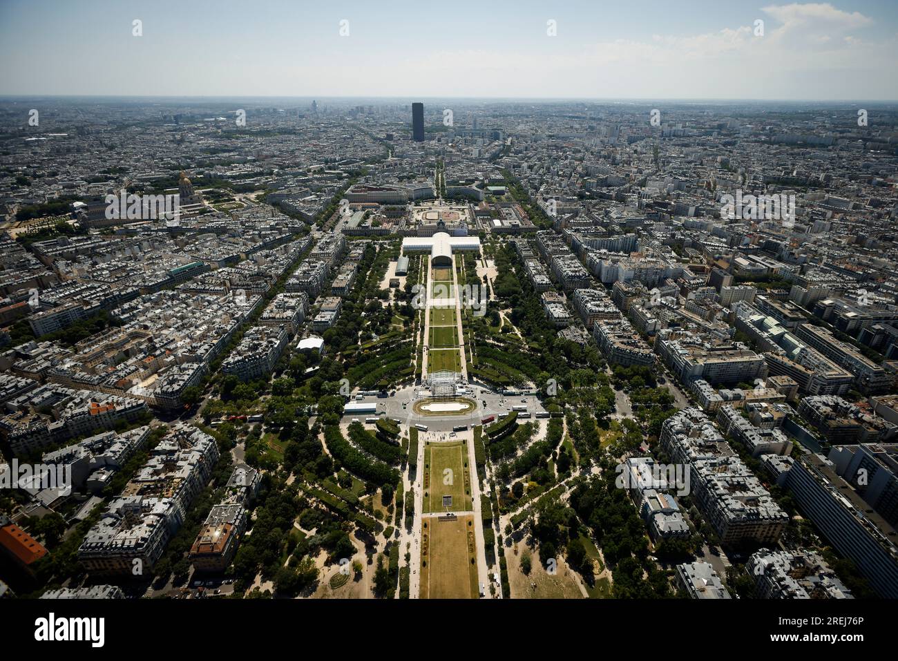 The ChampdeMars and the ChampdeMars Arena, center in white, are