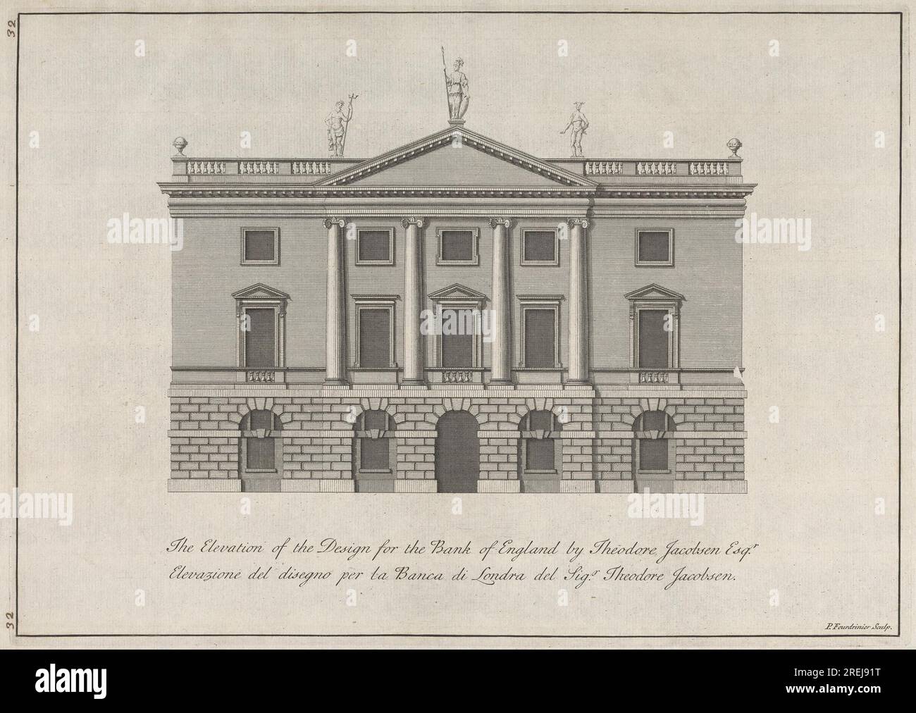 elevation of cea at theodore talbert blog Images High... The Elevation of the Design for the Bank of England by Theodore ...