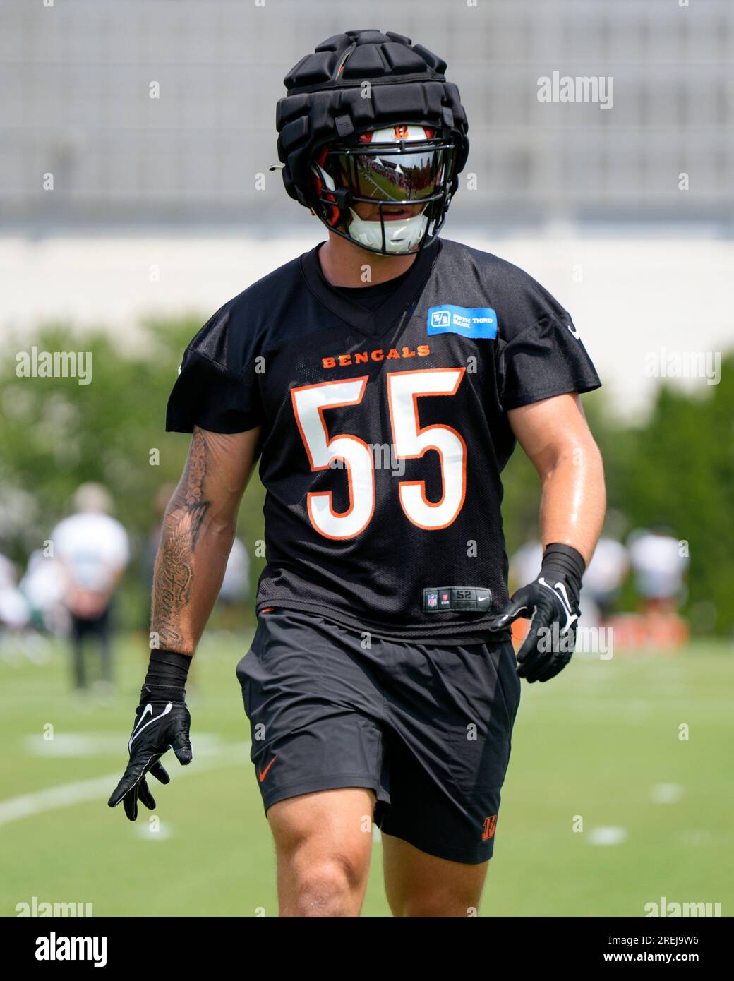 Cincinnati Bengals Linebacker Logan Wilson (55) Participates In A Drill ...