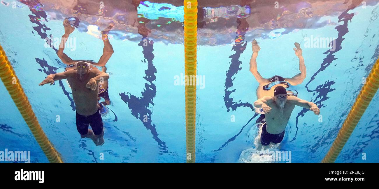 Dare Rose, left, of the United States, and Katsuhiro Matsumoto, of