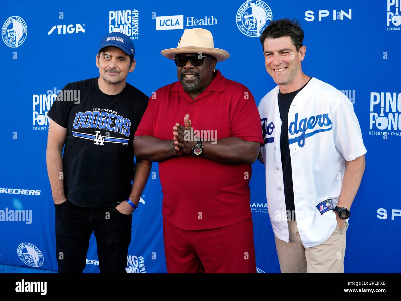 Musician Brad Paisley and actors Cedric the Entertainer and Max