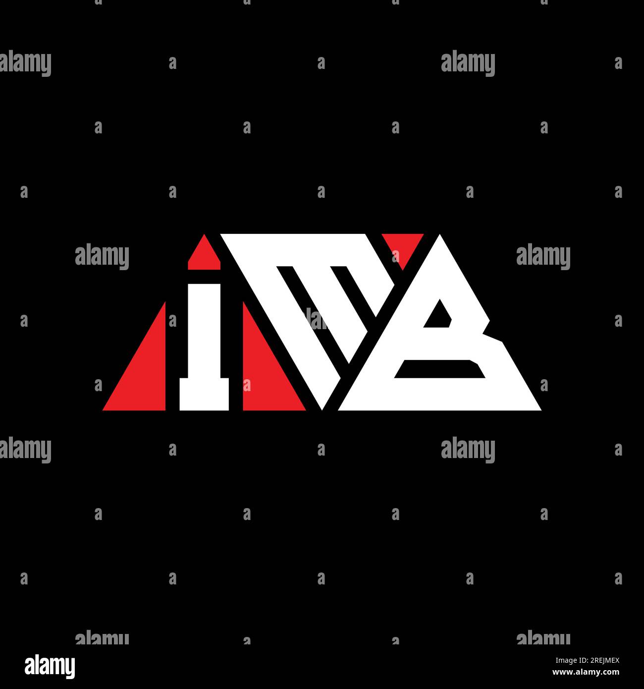IMB triangle letter logo design with triangle shape IMB triangle logo