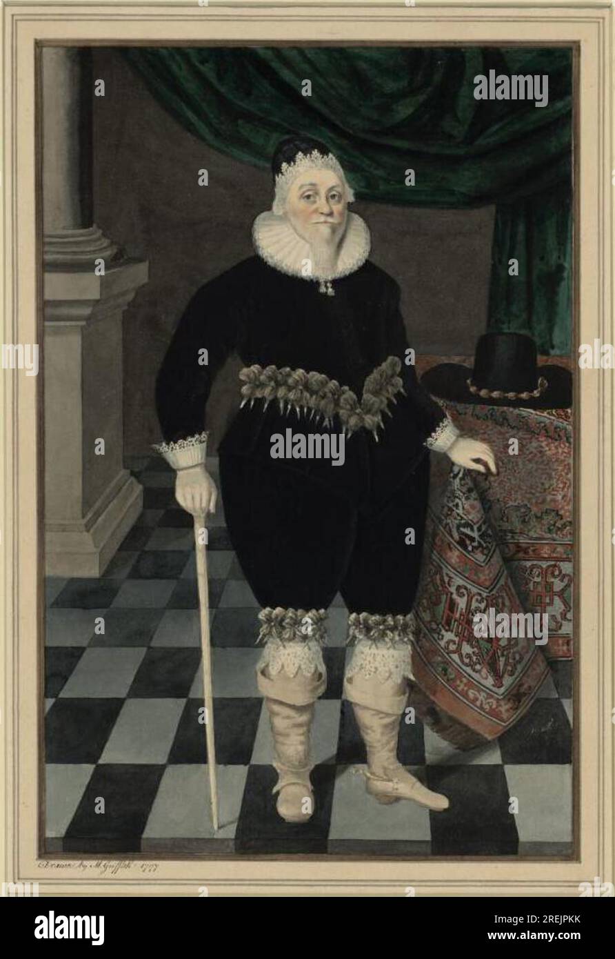 Sir Roger Mostyn 1797 by Moses Griffith Stock Photo - Alamy