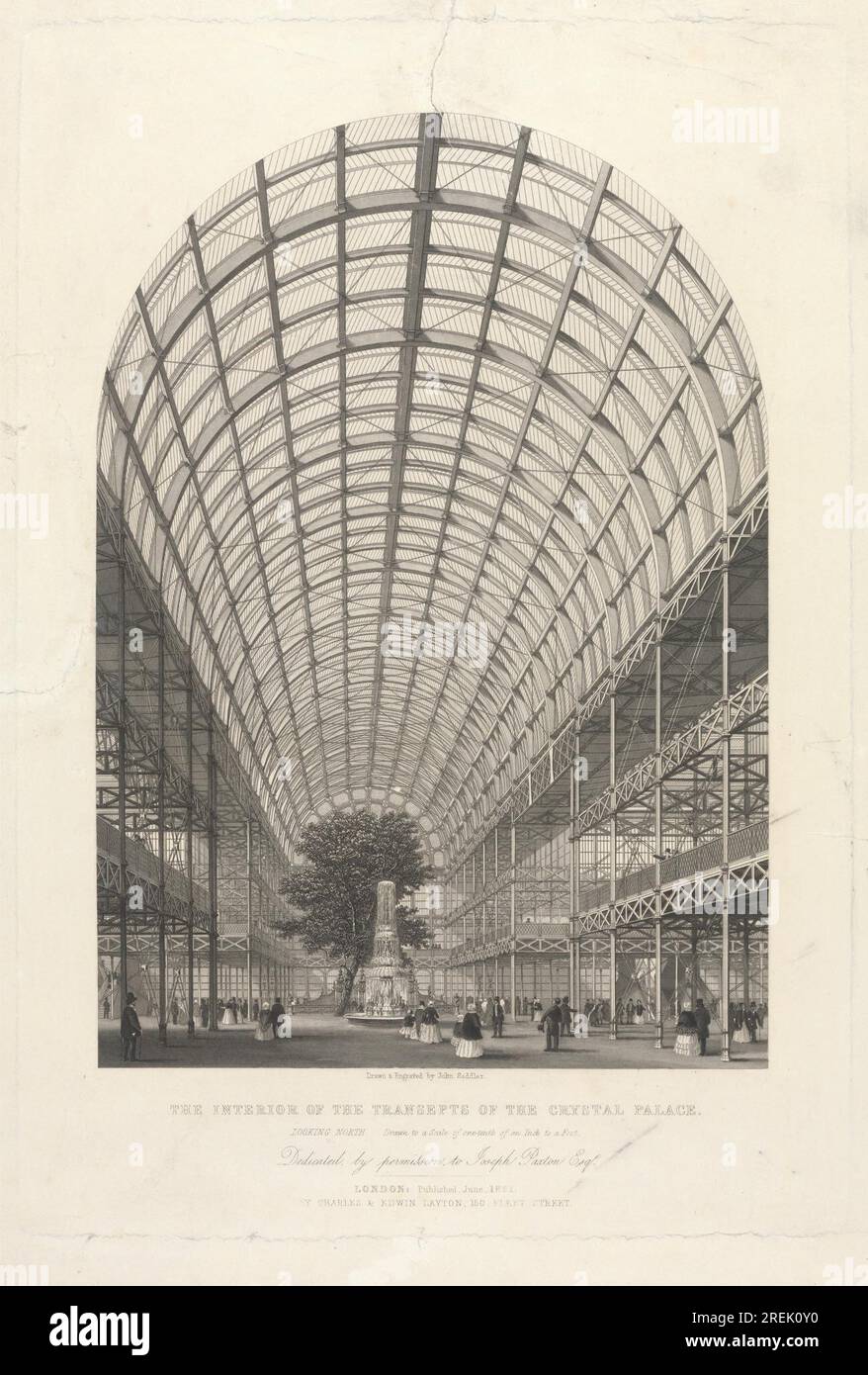 The Interior of the Transepts of the Crystal Palace 1851 by John
