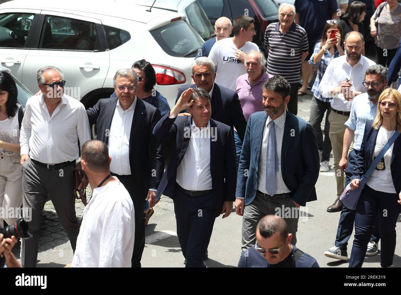 Giuseppe Conte a Venafro per sostenere il candidato Roberto Gravina