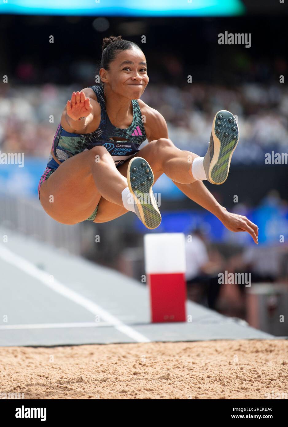 Jazmin Sawyers Of GB NI Competing In The Women s Long Jump At The jazmin-sawyers-of-gb-ni-competing-in-the-women-s-long-jump-at-the