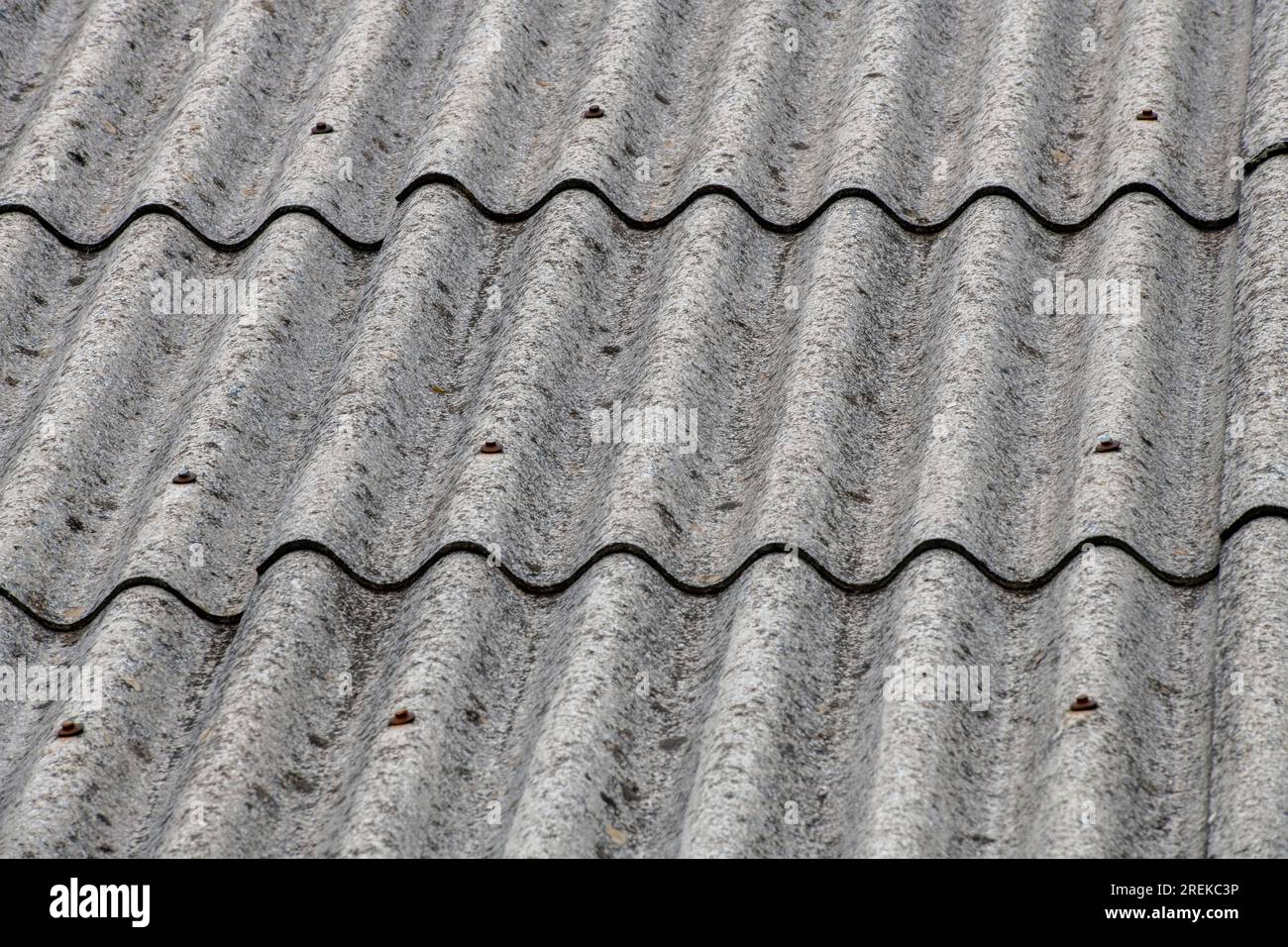 asbestos corrugated roofing sheets. vintage corrugated roofing materials Stock Photo Alamy
