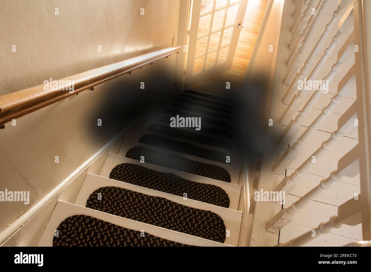 Macular Degeneration and stairs. Stock Photo