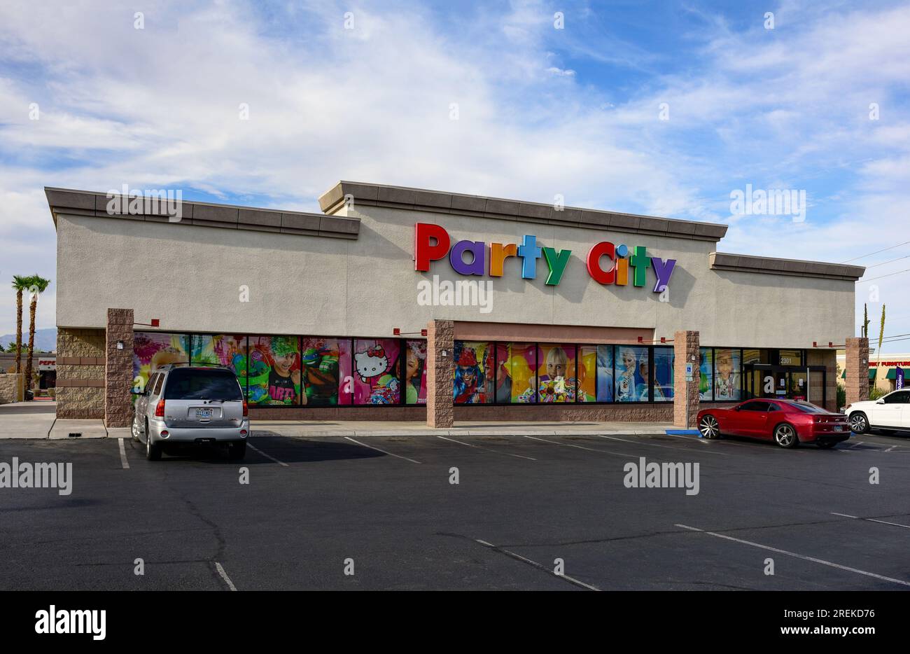 Party City a retail party supplies store at a strip mall in Las Vegas