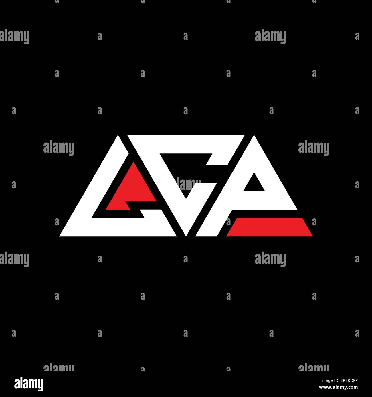 LCP triangle letter logo design with triangle shape. LCP triangle logo ...