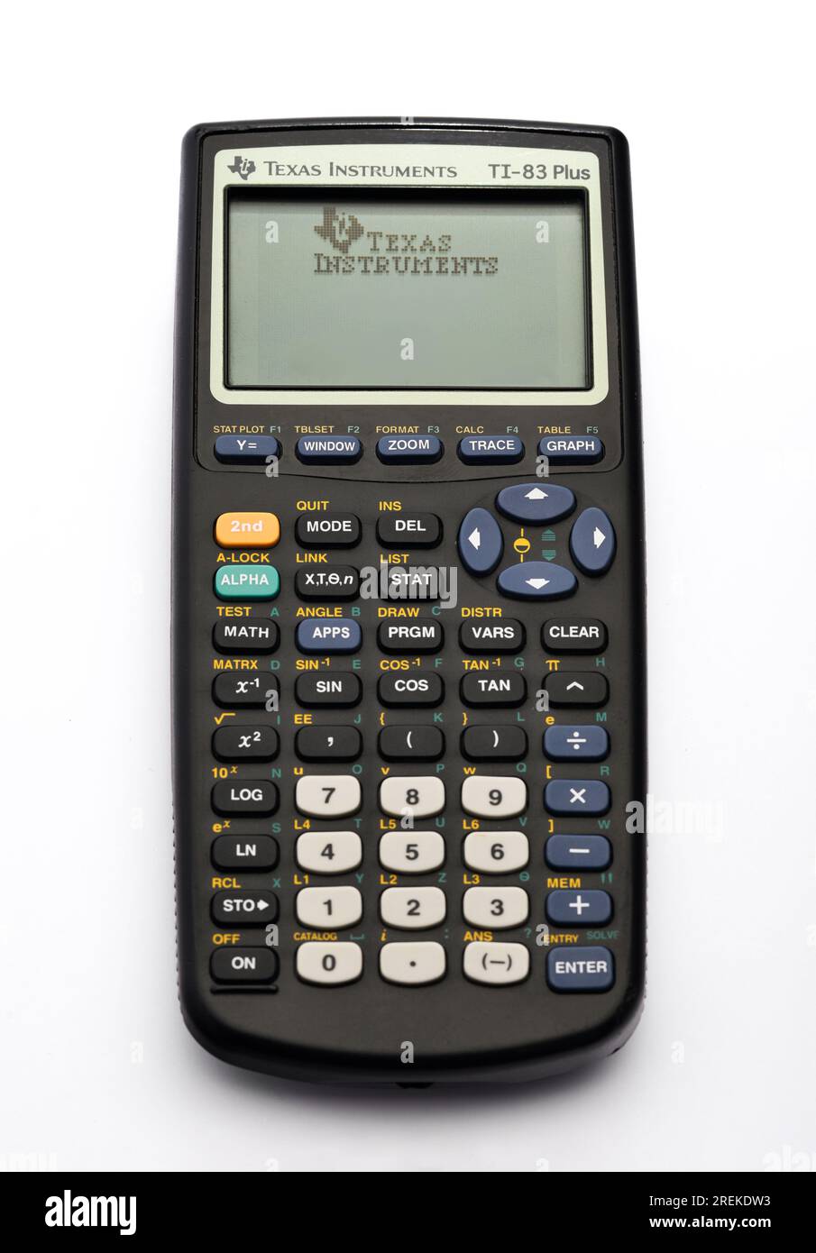 Texas Instruments TI-83 Plus Calculator Stock Photo