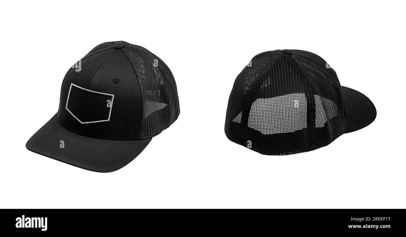 Baseball cap from different sides. Mockup for design creation. Isolate