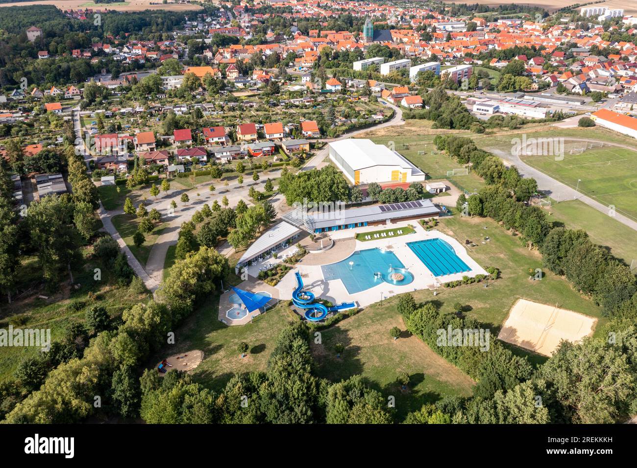 Harzgerode Aerial view harzgerode in hi-res stock photography and images - Alamy