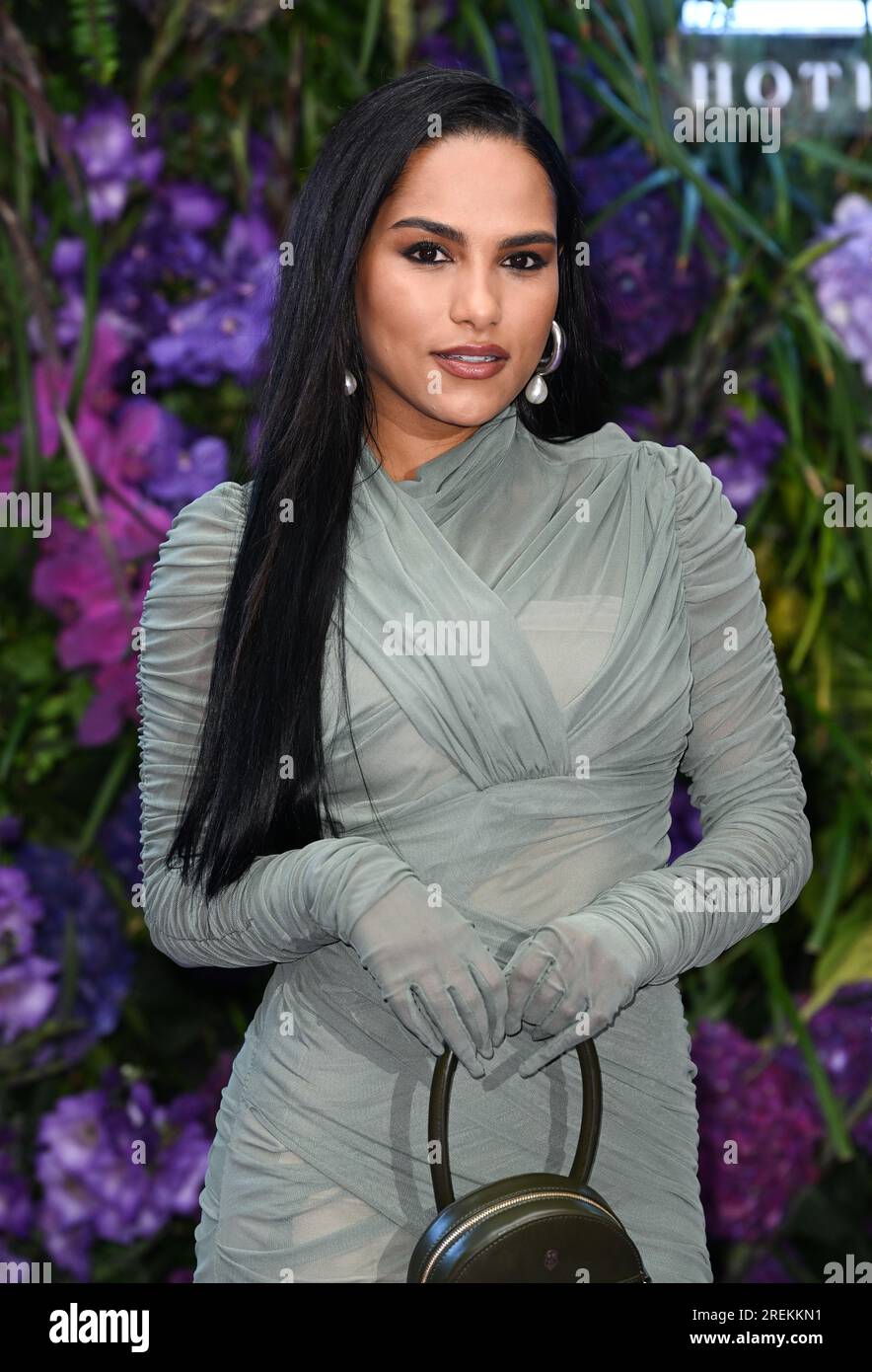 London, UK. July 28th, 2023. Saffron Hocking arriving at The Mike Gala