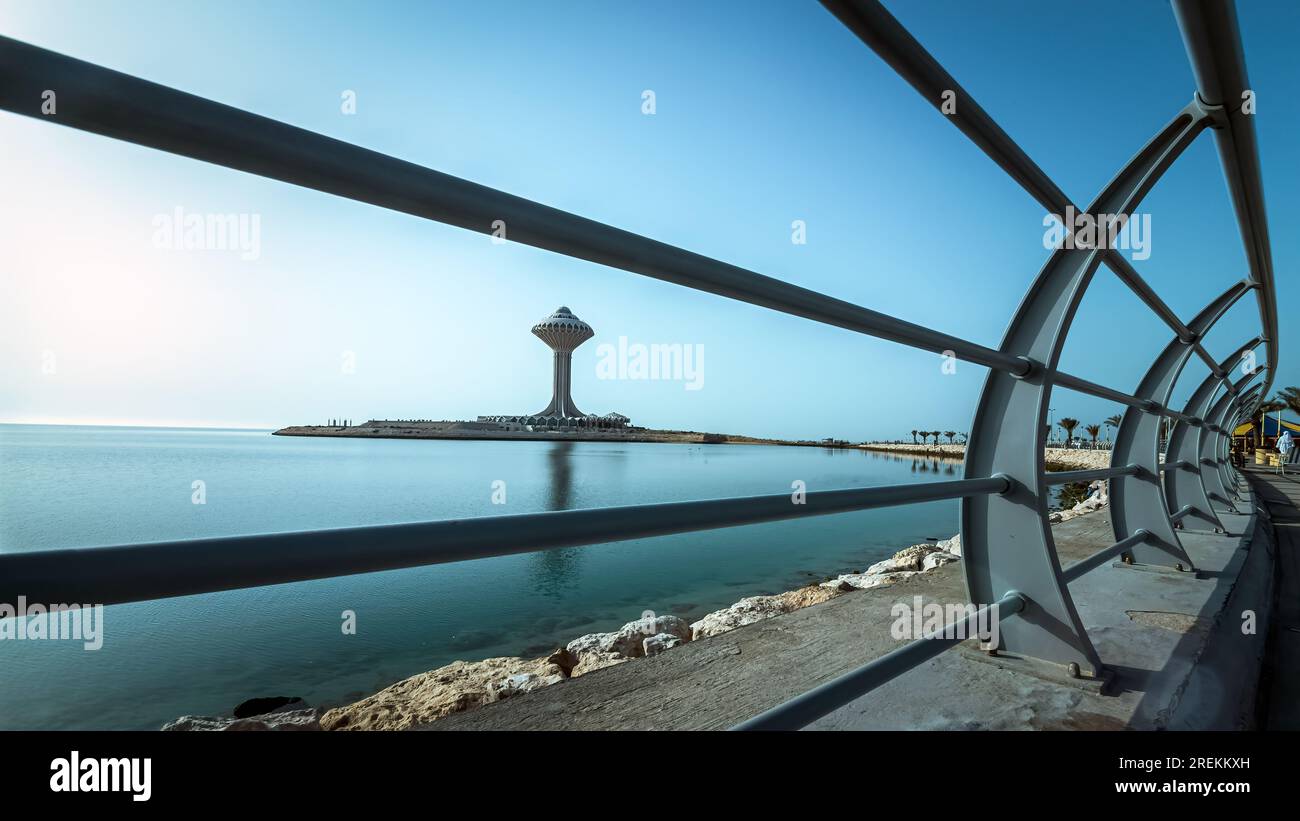 Morning view on the coastline of Khobar, Saudi Arabia. Stock Photo