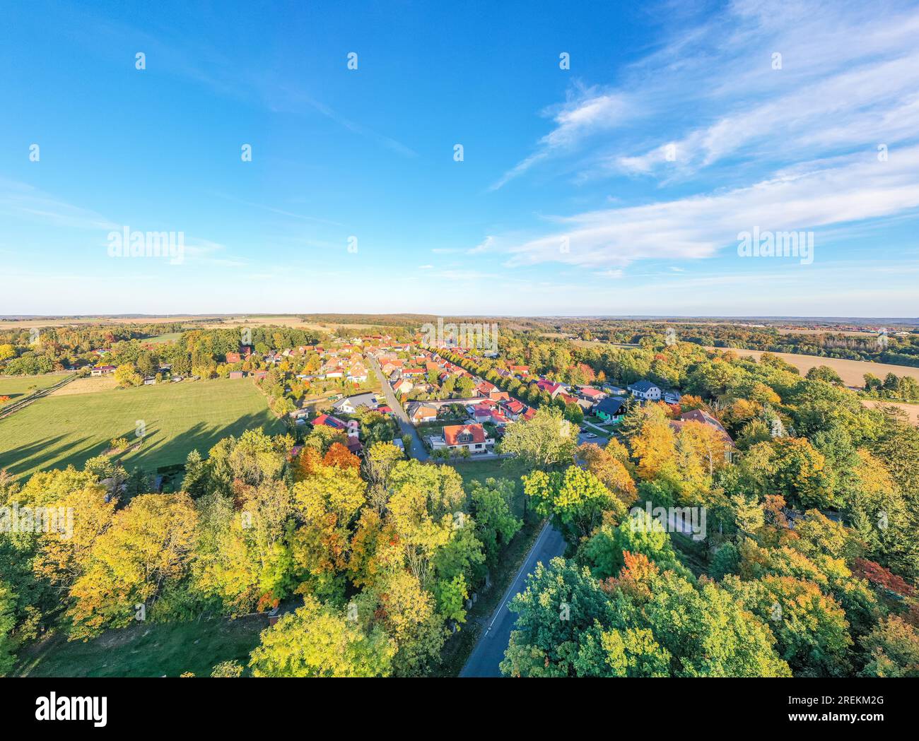 Aerial photograph Neudorf Harz Stock Photo Alamy