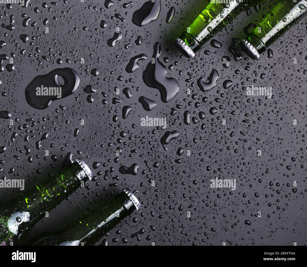 Cold beer bottle top. Resolution and high quality beautiful photo Stock