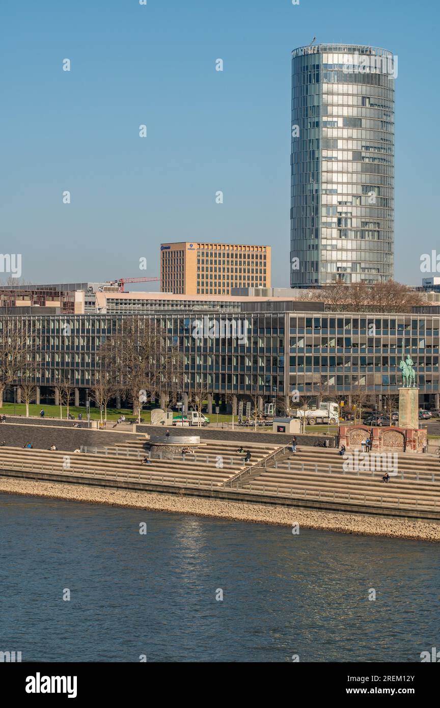 Rhine Boulevard ? Deutz shipyard Stock Photo - Alamy