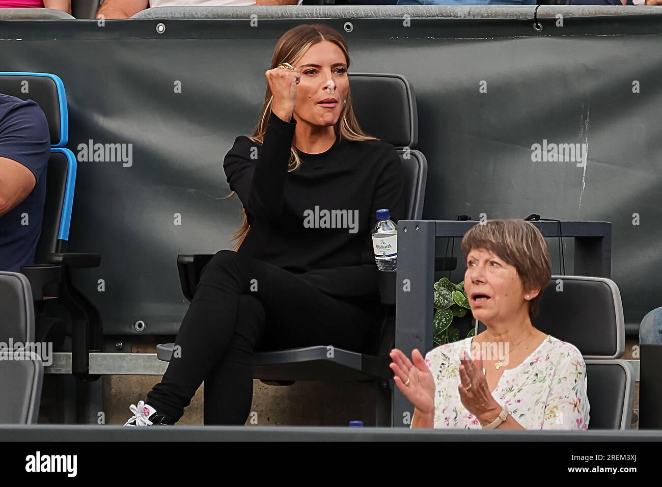 Hamburg, Hamburg, Germany. 28th July, 2023. Sophia Thomalla (GER) in action during the HAMBURG EUROPEAN OPEN - Hamburg - Mens Tennis, ATP500 (Credit Image: © Mathias Schulz/ZUMA Press Wire) EDITORIAL USAGE ONLY! Not for Commercial USAGE! Stock Photo