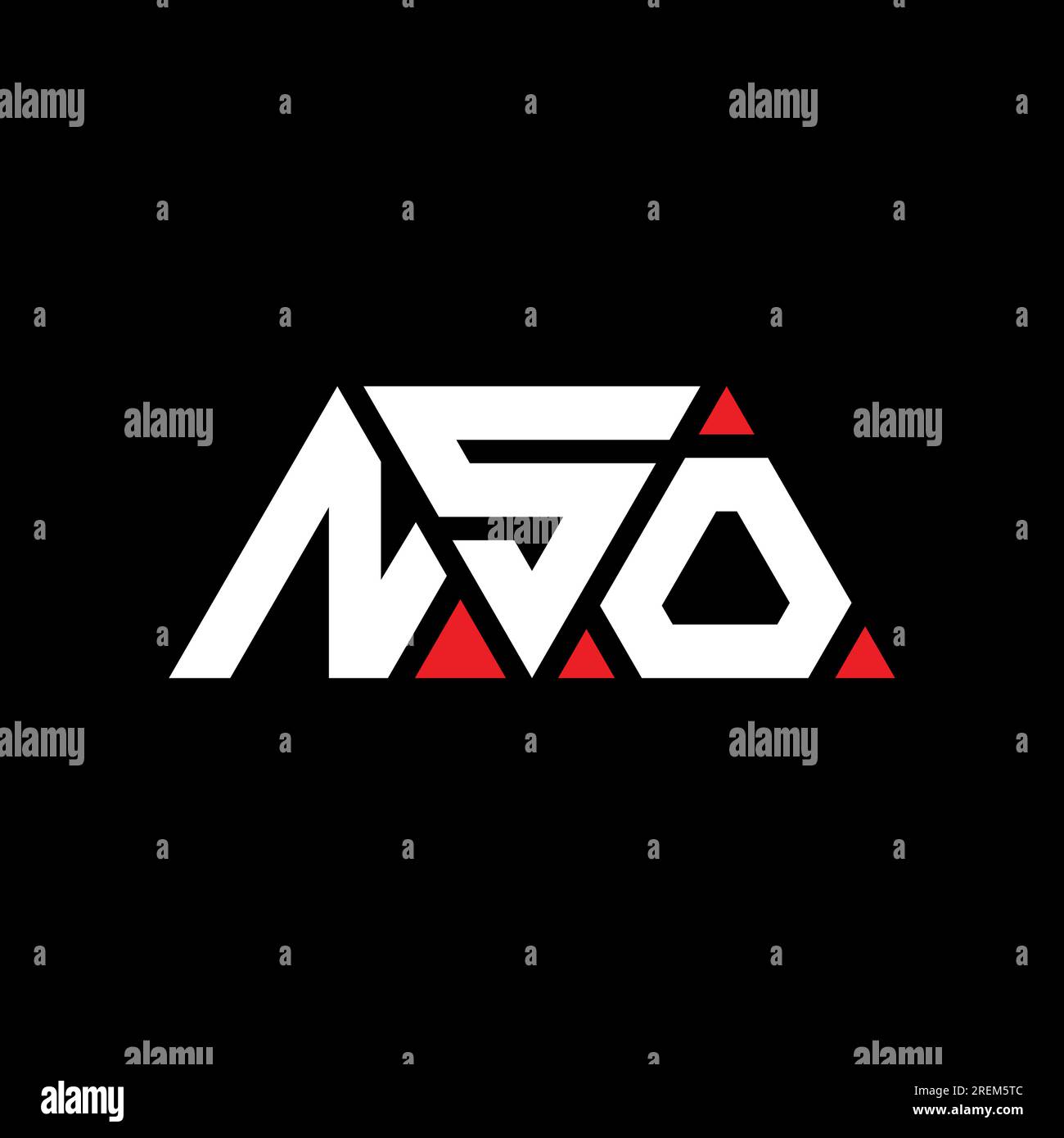 NSO Triangle Letter Logo Design With Triangle Shape NSO Triangle Logo NSO Triangle Letter Logo Design With Triangle Shape NSO Triangle Logo