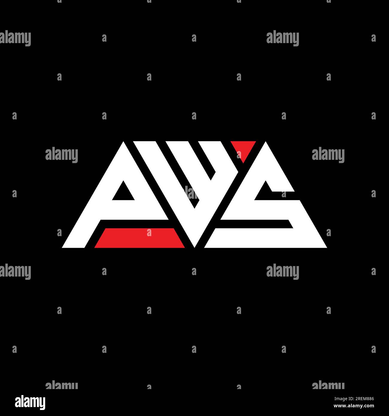 PWS triangle letter logo design with triangle shape PWS triangle logo PWS triangle letter logo design with triangle shape PWS triangle logo