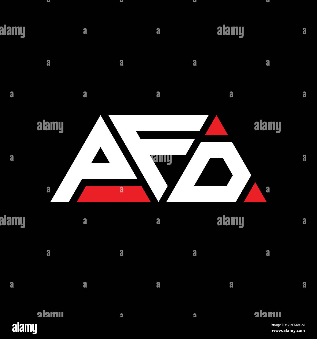 PFD triangle letter logo design with triangle shape. PFD triangle logo ...