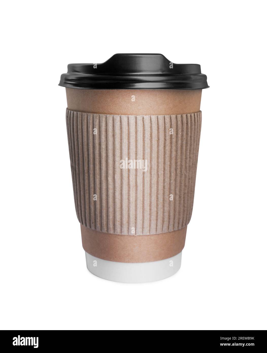 To-go drink. Paper coffee cup isolated on white Stock Photo - Alamy