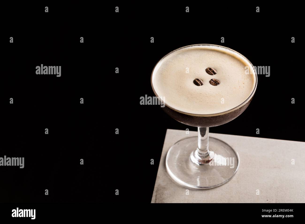 Espresso Martini Cocktail booze vodka, espresso, coffee liqueur and