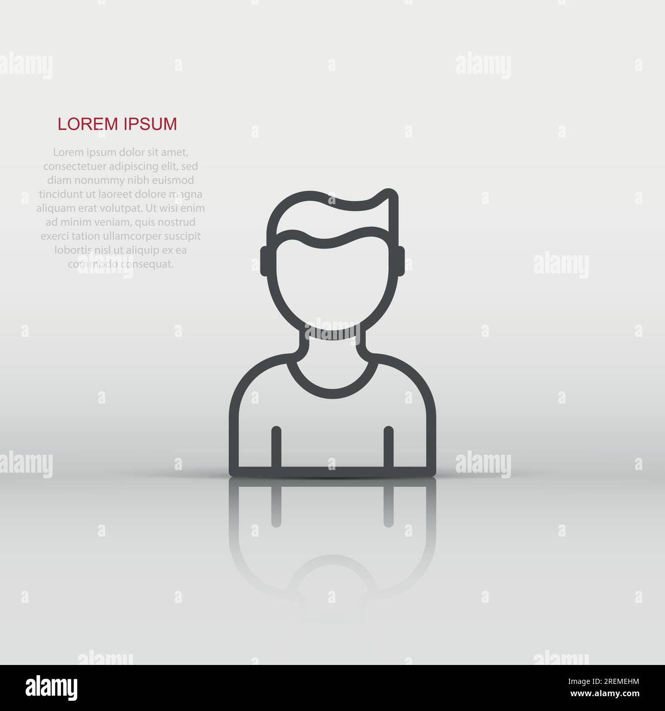 People communication icon in flat style. People vector illustration on ...