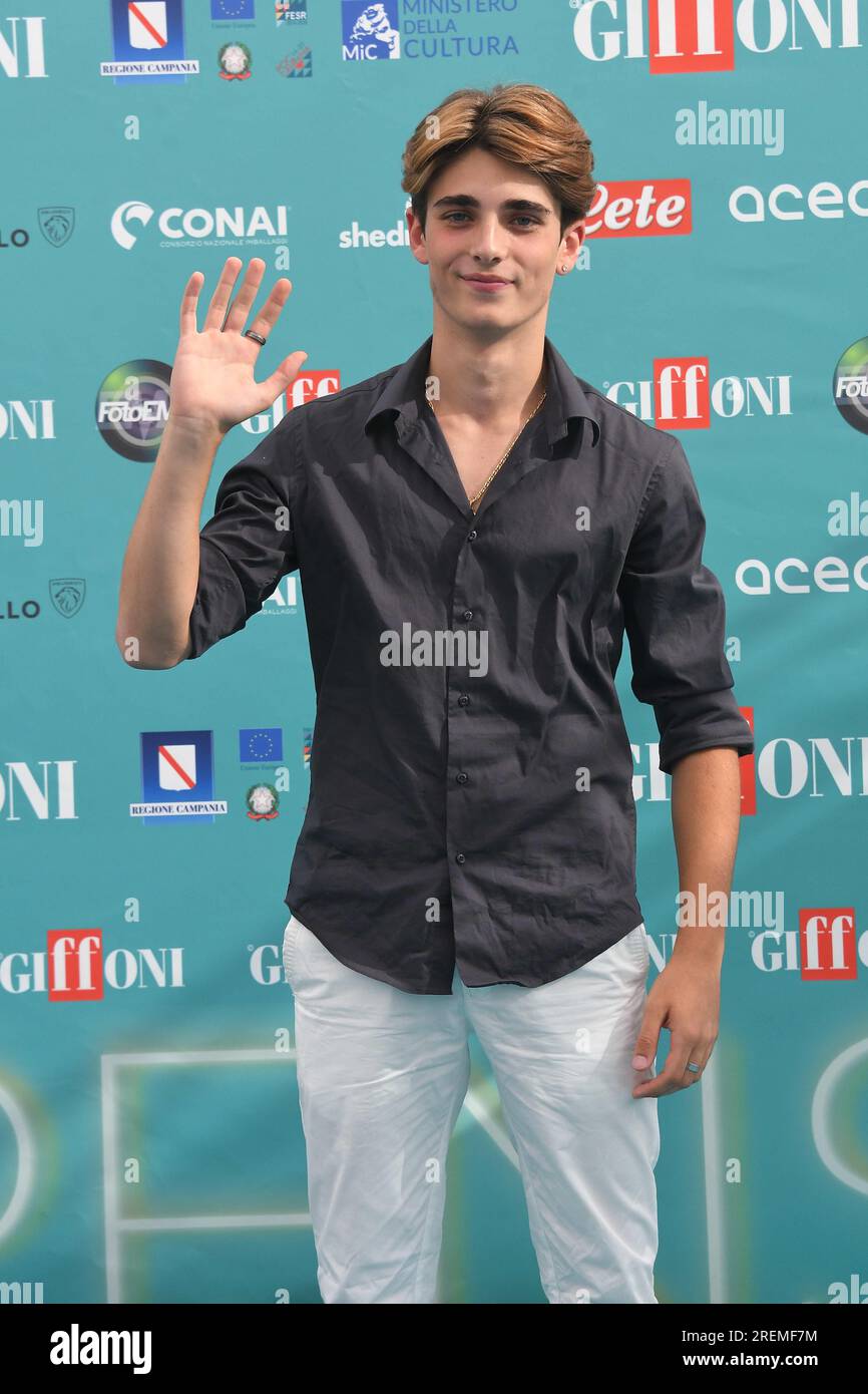 Giffoni Vallepiana, Italy. 28th July, 2023. Giffoni Vallepiana Giffoni Film Festival 2023 Di4ri, In the photo: Andrea Arru Credit: Independent Photo Agency/Alamy Live News Stock Photo