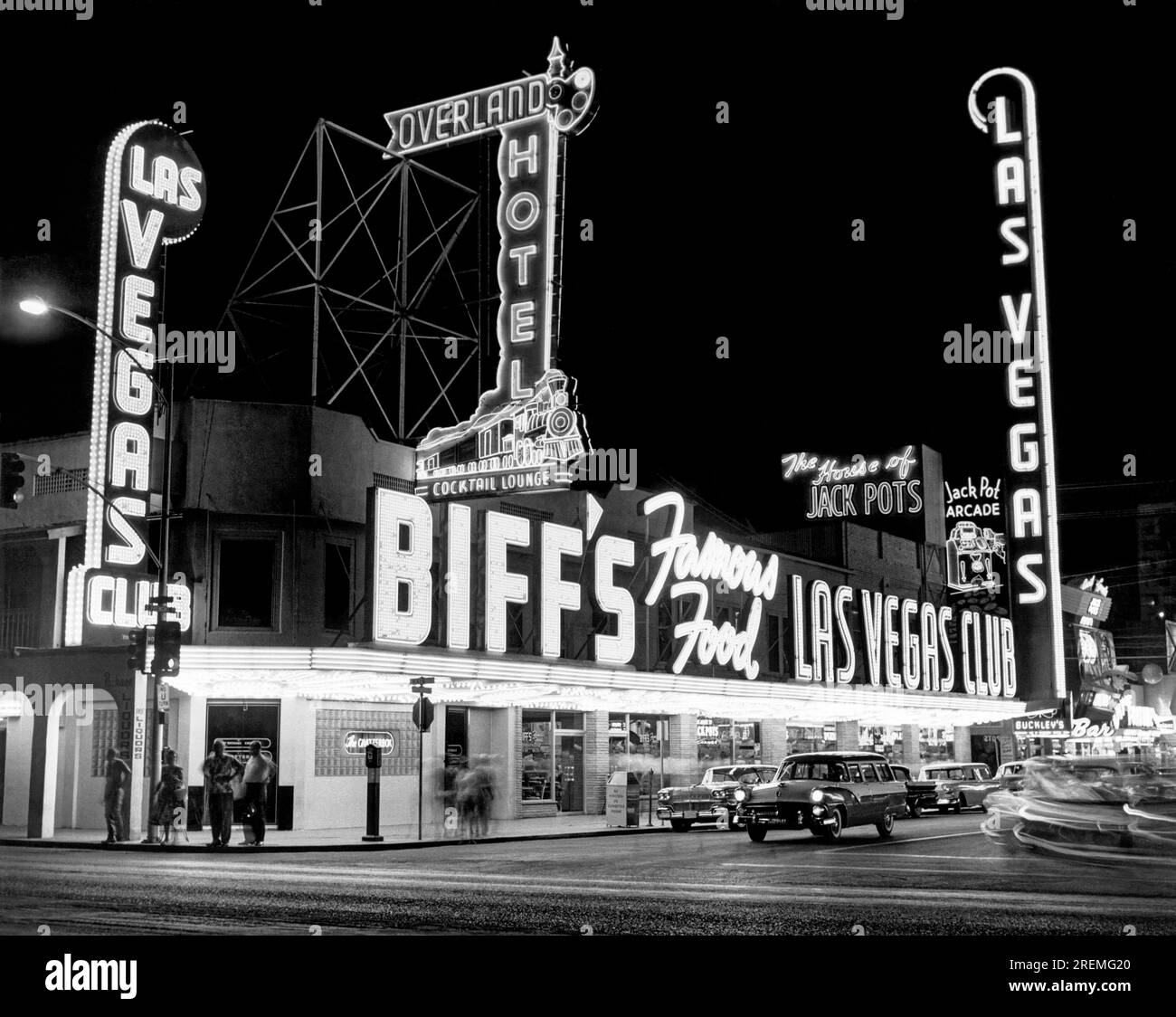レア物　洋書　1950年代　LES ANNEES 50 写真集　古書 1950s downtown las vegas Black and White Stock Photos & Images - Alamy